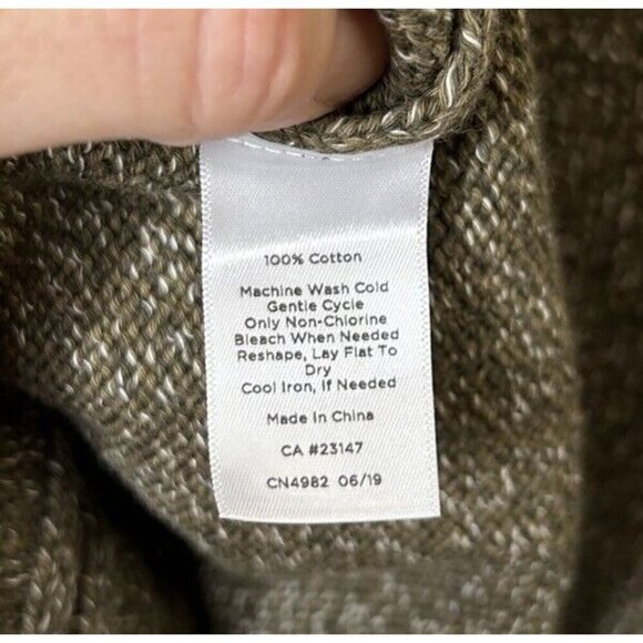 Talbots Green Turtleneck Long Sleeve Sweater 100% Cotton Size XSmall NWT - Picture 9 of 9